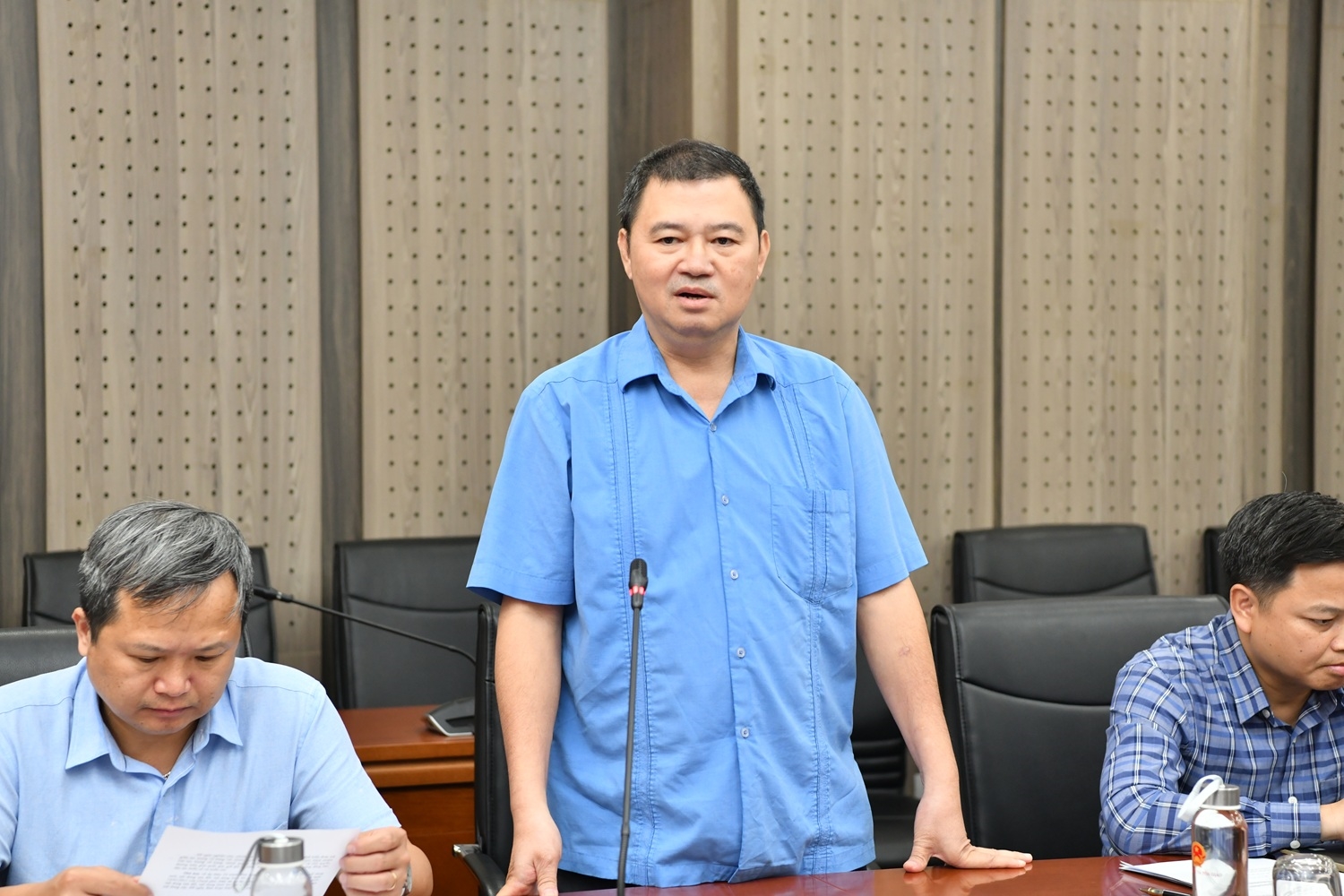 Ông Nguyễn Mạnh Quang, Phó Trưởng Ban Dân tộc và Tôn giáo, Ủy ban Trung ương Mặt trận Tổ quốc Việt Nam phát biểu