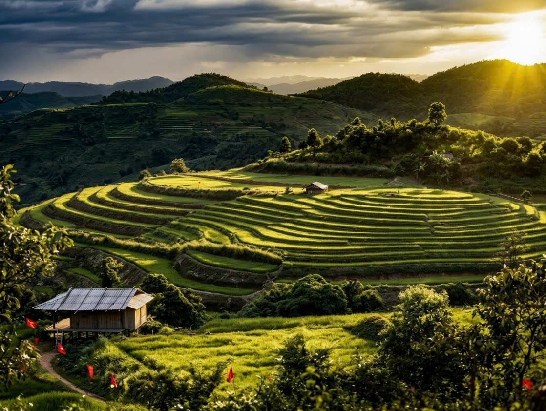 Ruộng bậc thang Pu Nhi - điểm nhấn đặc sắc giữa núi rừng Điện Biên