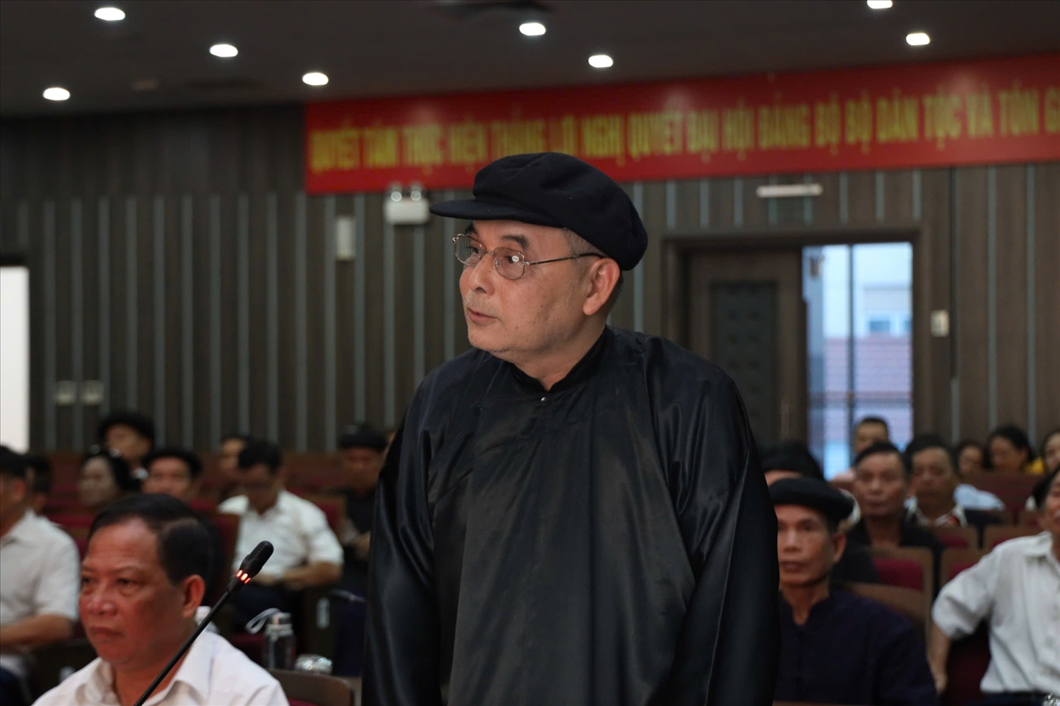 Ông Mai Tiến Thịnh, dân tộc Tày, Người có uy tín thôn Pắc Há, xã Bắc Quang, tỉnh Tuyên Quang