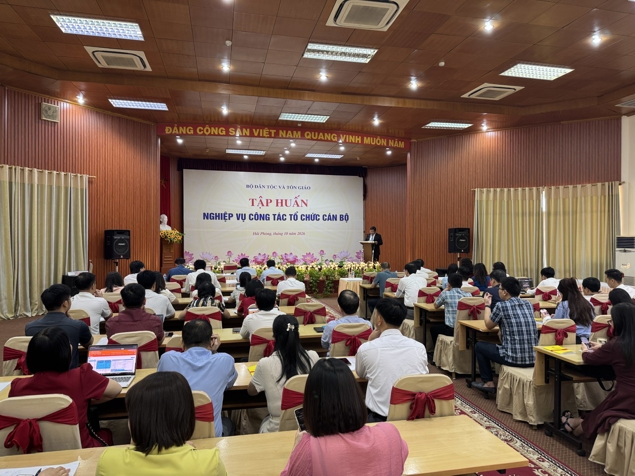 Hội nghị tập huấn công tác tổ chức cán bộ năm 2026