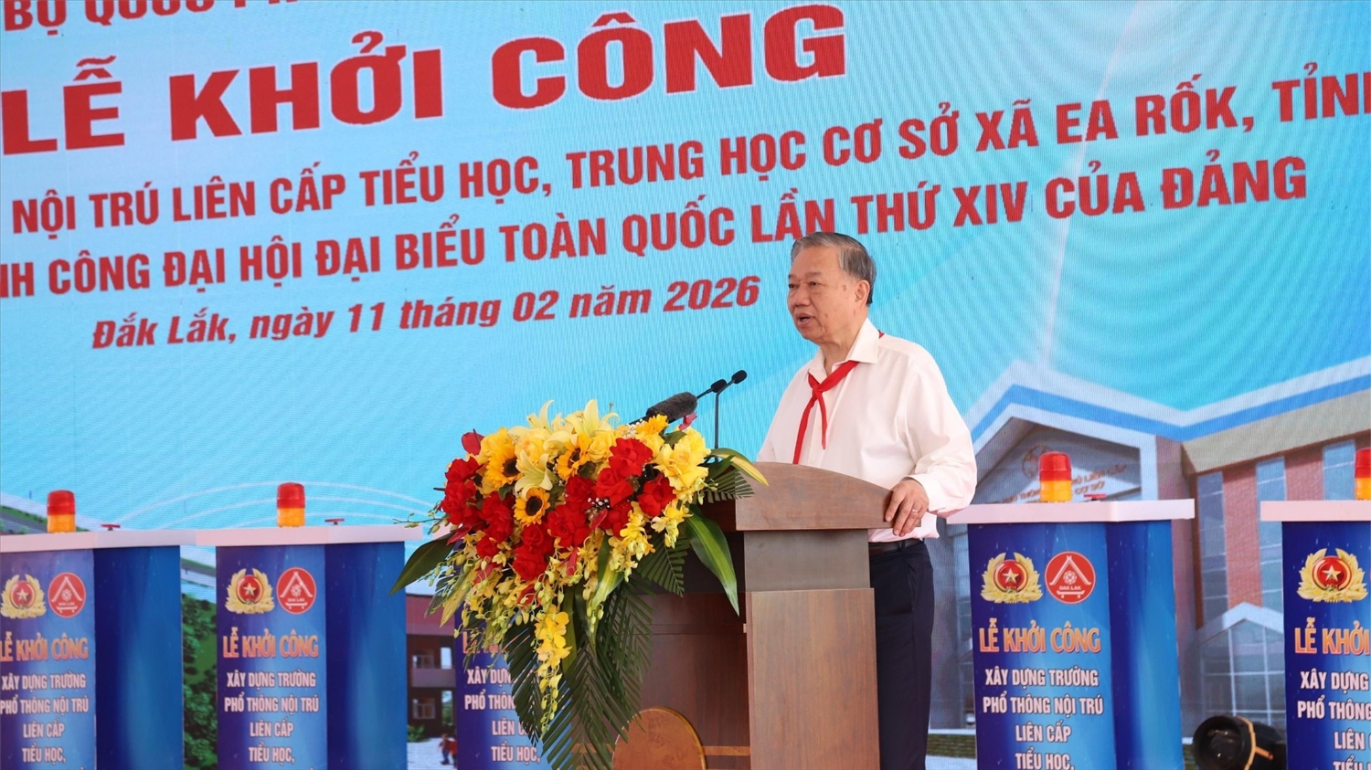 Tổng Bí thư Tô Lâm phát biểu tại Lễ khởi công.