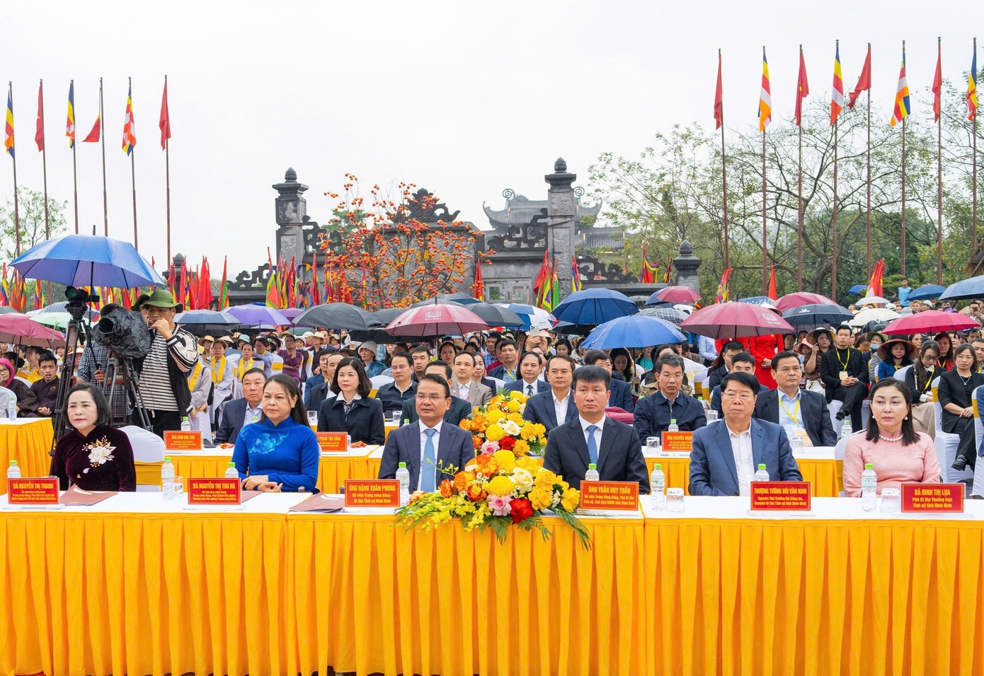 Các đại biểu dự khai hội Bái Đính Xuân Bính Ngọ 2026.