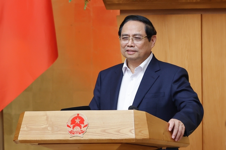 Thủ tướng Chính phủ Phạm Minh Chính phát biểu khai mạc phiên họp Chính phủ thường kỳ tháng 1/2026 - Ảnh: VGP/Nhật Bắc