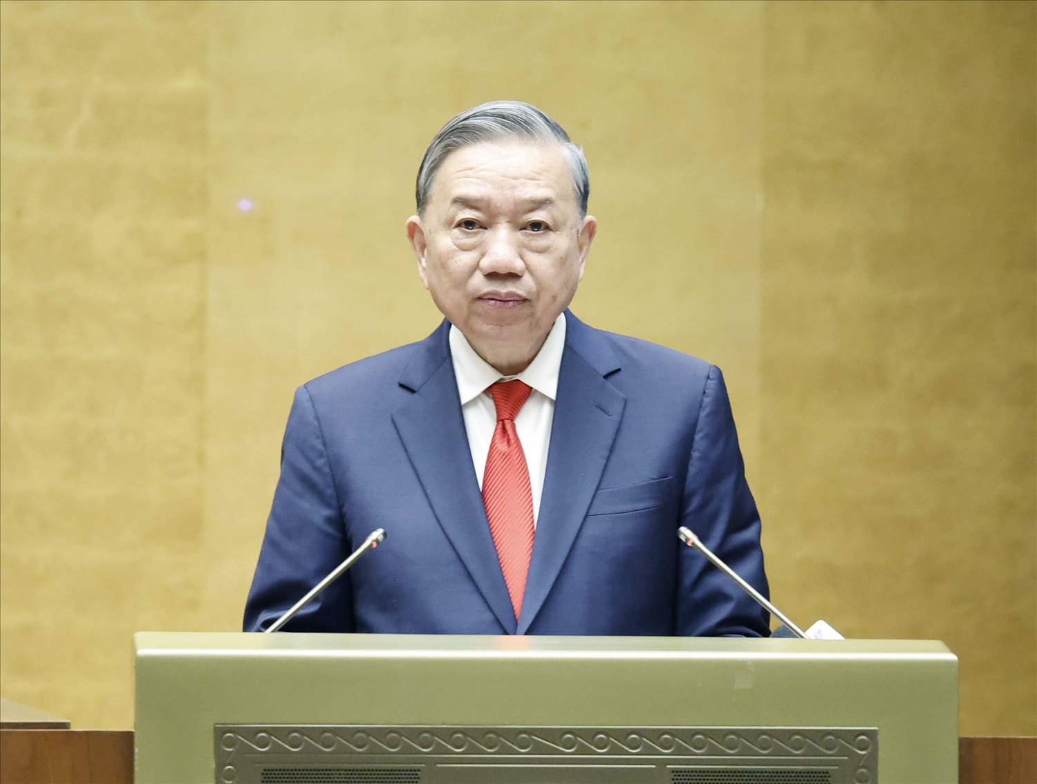 Tổng Bí thư Tô Lâm phát biểu chỉ đạo Hội nghị _ Ảnh: TTXVN