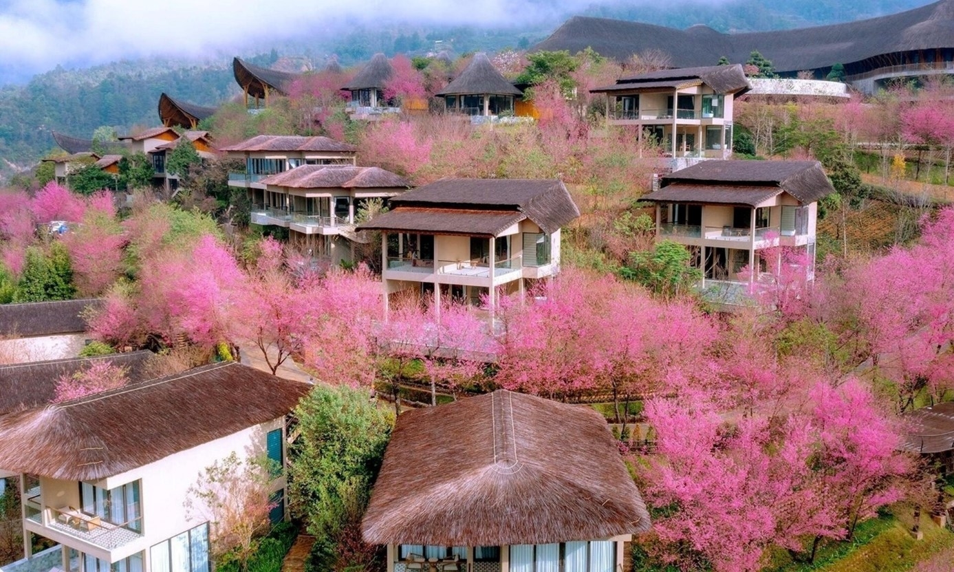 Ethnic minority and mountainous areas are increasingly attracting investment and development attention from domestic and foreign businesses (In the photo: Garrya Mu Cang Chai tourism area)