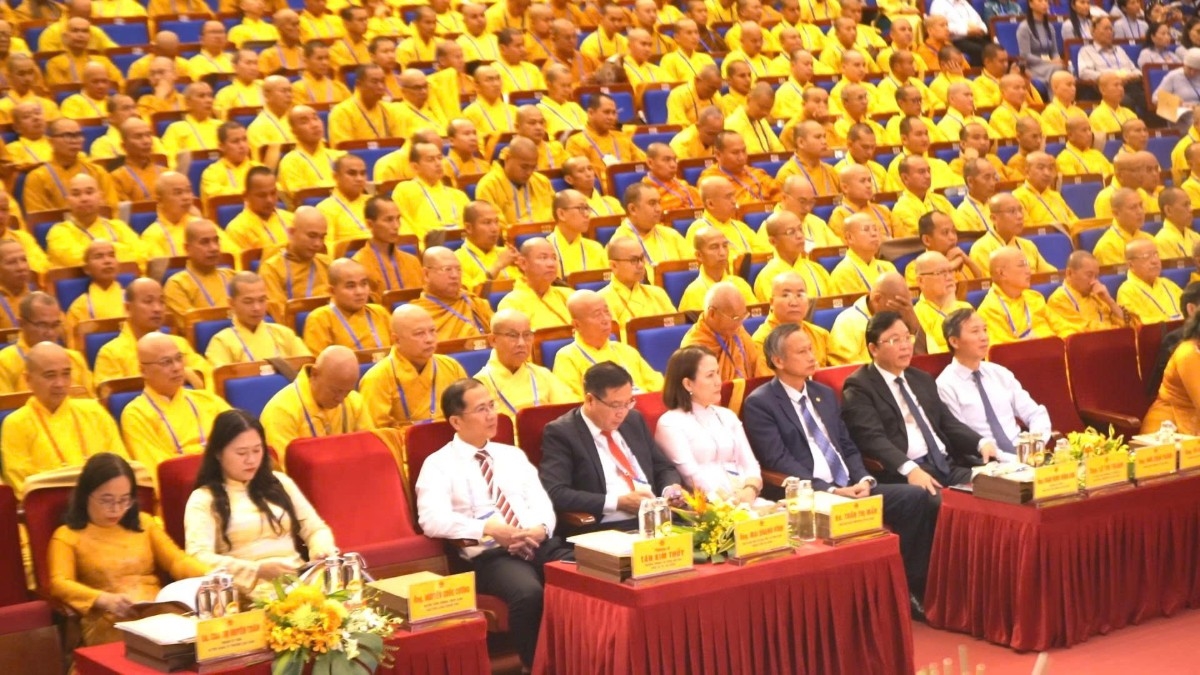 Các đại biểu tham dự Đại hội đại biểu Phật giáo thành phố Đà Nẵng lần thứ I