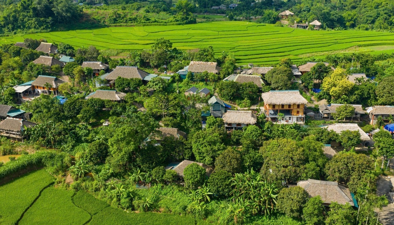 Toàn cảnh điểm du lịch cộng đồng xóm Mỗ