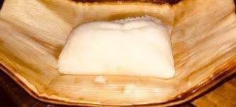 Cơm nắm mo cau có vị ngọt, bùi từ gạo và hương thơm thanh mát của mo cau