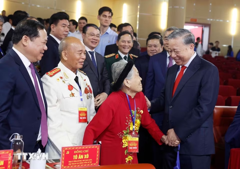 Tổng Bí thư, Chủ tịch nước Tô Lâm và các đại biểu dự lễ kỷ niệm - Ảnh: TTXVN