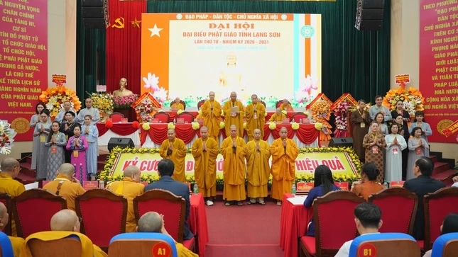 Tân Ban Trị sự Giáo hội Phật giáo Việt Nam tỉnh Lạng Sơn, nhiệm kỳ 2026-2031 ra mắt tại Đại hội