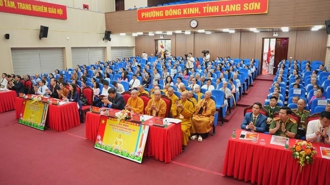 Các đại biểu tham dự Đại hội đại biểu Phật giáo tỉnh Lạng Sơn lần thứ tư, nhiệm kỳ 2026-2031