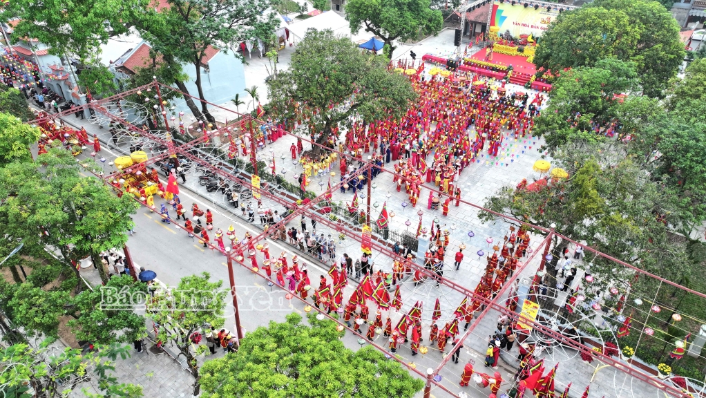 Lễ rước kiệu, một trong những nghi thức quan trọng, mang đậm giá trị văn hóa tâm linh trong khuôn khổ Lễ hội Văn hóa dân gian Phố Hiến năm 2026.