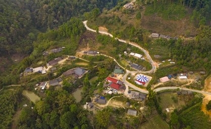 Bản Lồng trên đèo Pha Đin lịch sử.