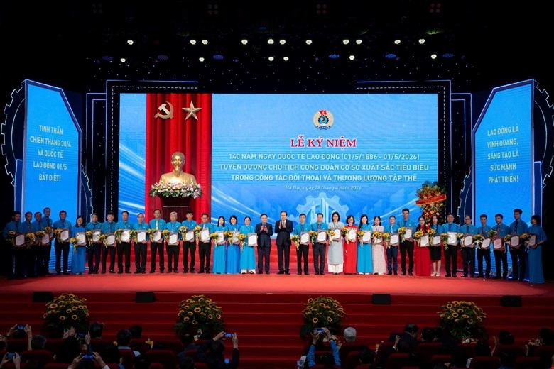 Chủ tịch Quốc hội Trần Thanh Mẫn dự Lễ kỷ niệm 140 năm Ngày Quốc tế Lao động 6