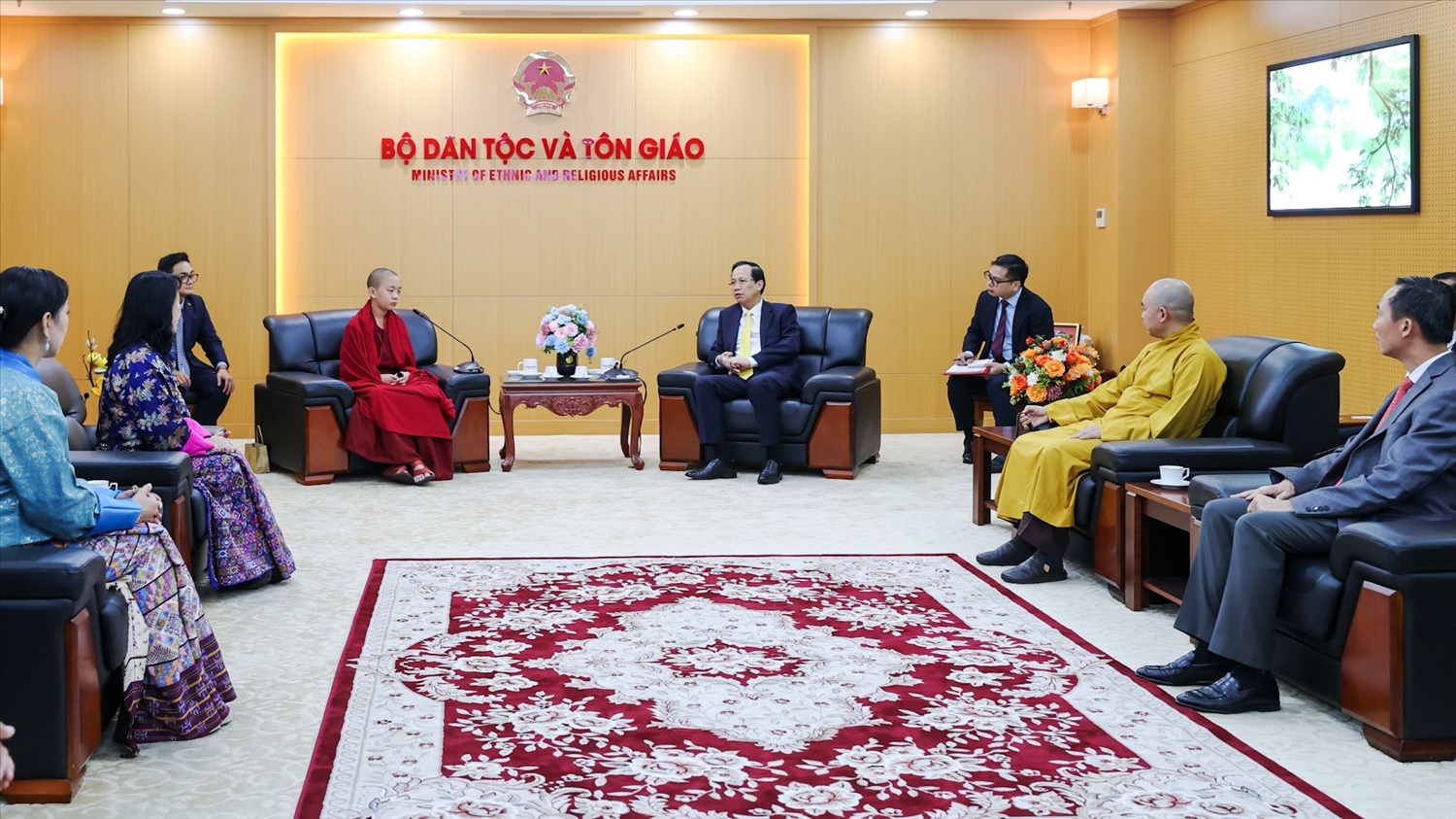 Quang cảnh buổi tiếp. Ảnh: Lê Anh Dũng