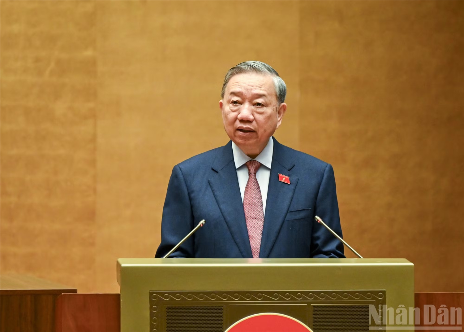 Tổng Bí thư Tô Lâm phát biểu chỉ đạo. (Ảnh: LINH NGUYÊN)