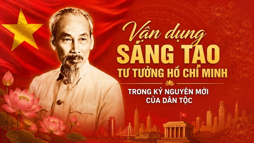 Chủ tịch Hồ Chí Minh vĩ đại sống mãi trong sự nghiệp của chúng ta!