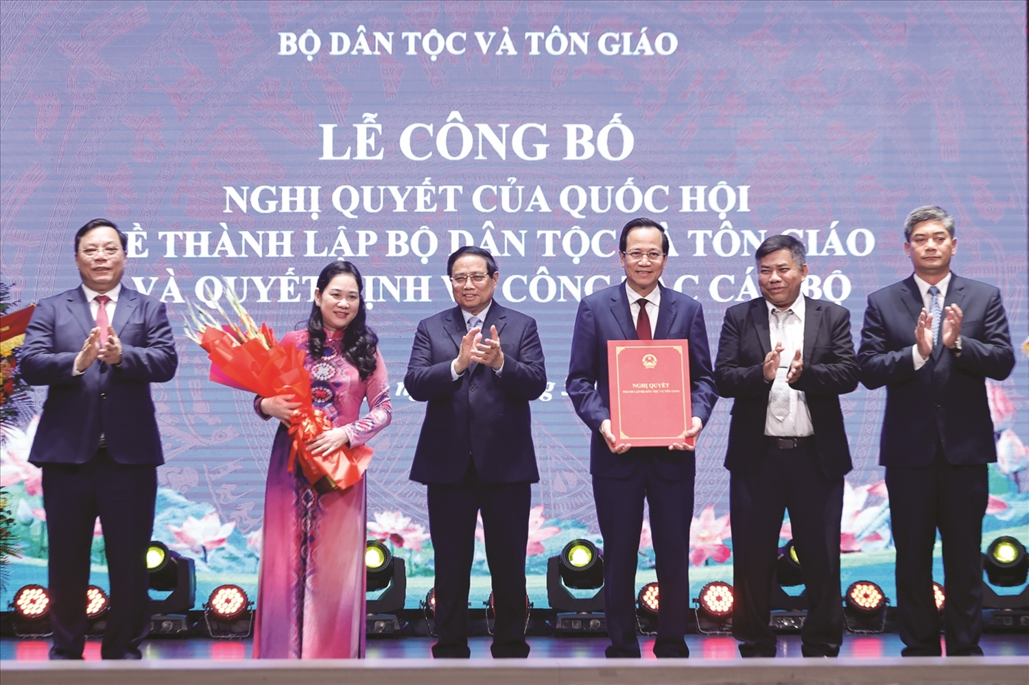 Lễ công bố Nghị quyết của Quốc hội về thành lập Bộ Dân tộc và Tôn giáo (ngày 01/3/2025)