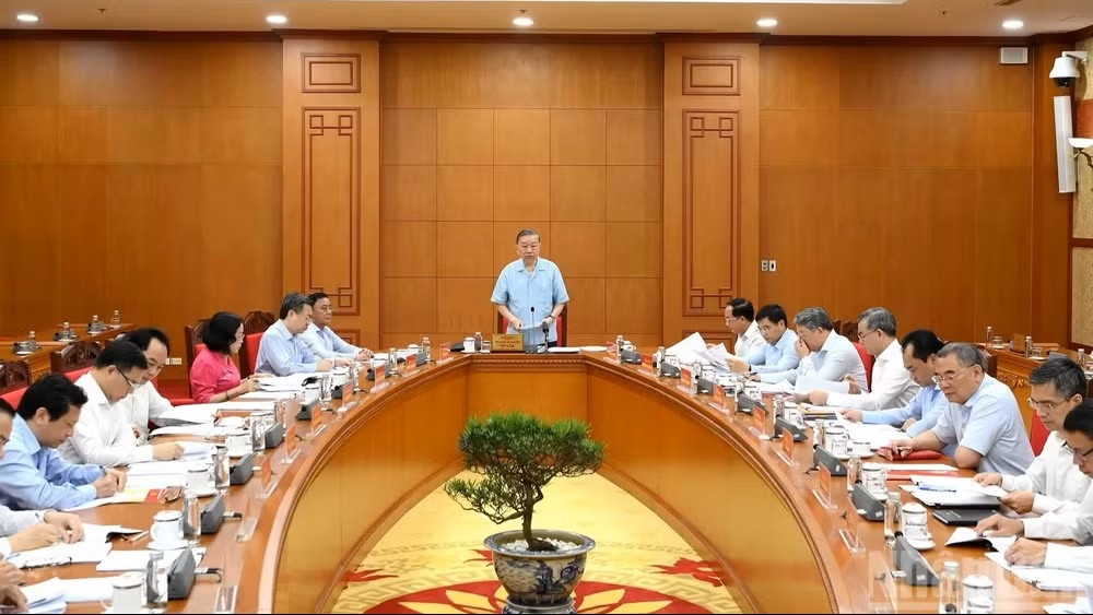 Quang cảnh cuộc làm việc.