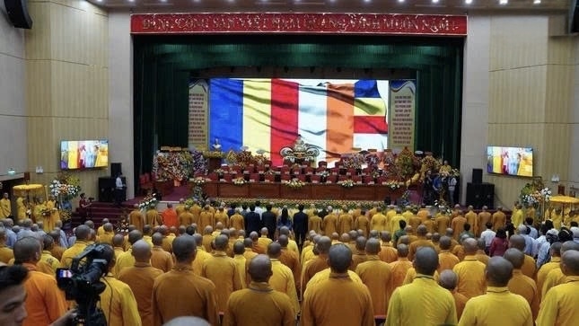 Quang cảnh Đại hội đại biểu Phật giáo tỉnh Quảng Ngãi lần thứ I, nhiệm kỳ 2026-2031