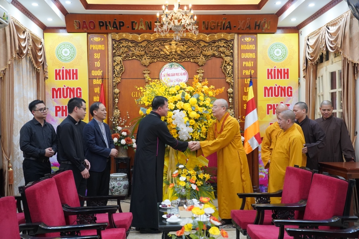 Linh mục Giuse Vũ Công Viện gửi lời chúc bình an, niềm vui nhân sự kiện đặc biệt của Giáo hội Phật giáo Việt Nam.