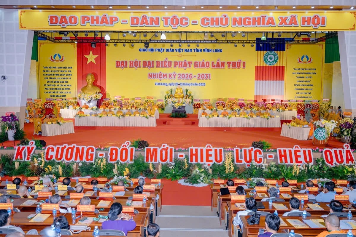 Đại hội đại biểu Phật giáo tỉnh Vĩnh Long lần thứ I, nhiệm kỳ 2026-2031.