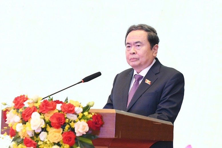 Chủ tịch Quốc hội nhấn mạnh, tiếp tục xây dựng đội ngũ cán bộ của Hội đồng Dân tộc có bản lĩnh chính trị vững vàng, trình độ chuyên môn sâu, nắm chắc thực tiễn - Ảnh: daibieunhandan.vn