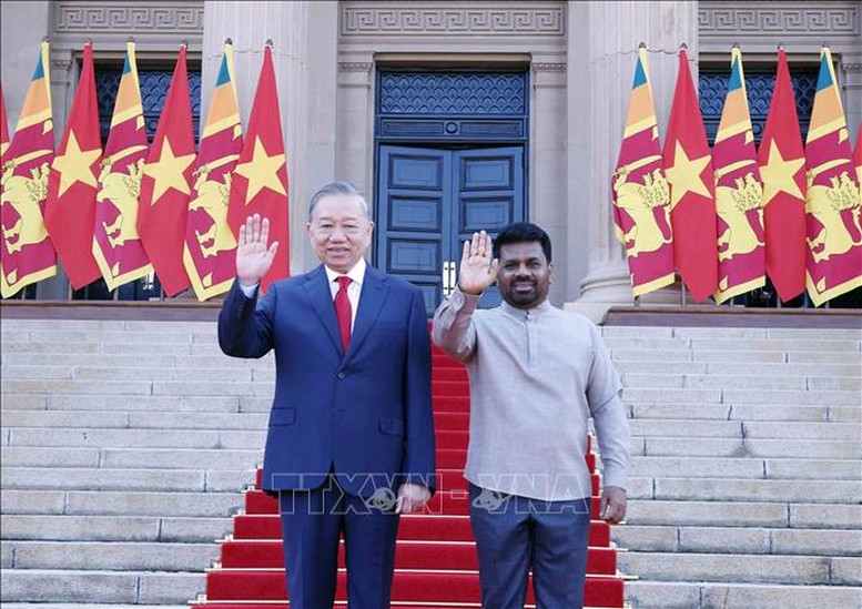 Tổng Bí thư, Chủ tịch nước Tô Lâm và Tổng thống Sri Lanka Anura Kumara Dissanayake