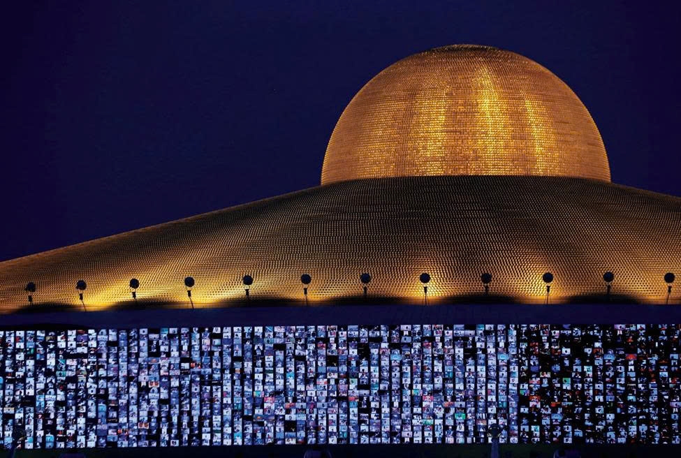 Makha Bucha Day at Wat Phra Dhammakaya temple was held via Zoom