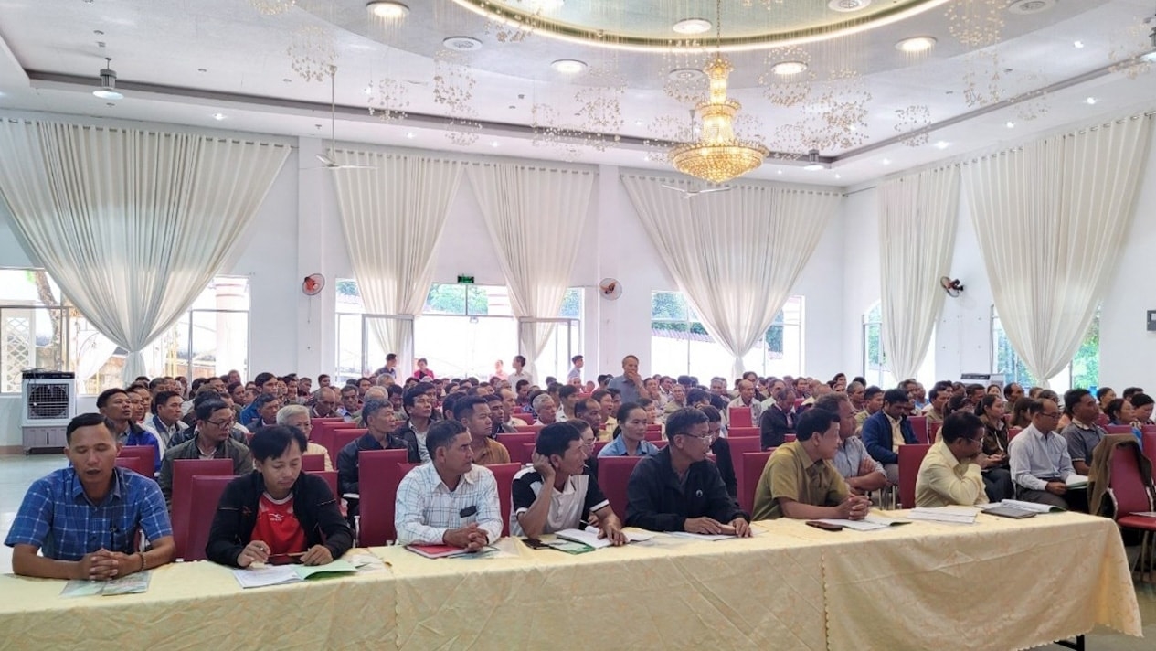 Người có uy tín trong đồng bào DTTS tỉnh Lâm Đồng tham gia tập huấn về phòng, chống tội phạm ma túy và tệ nạn xã hội