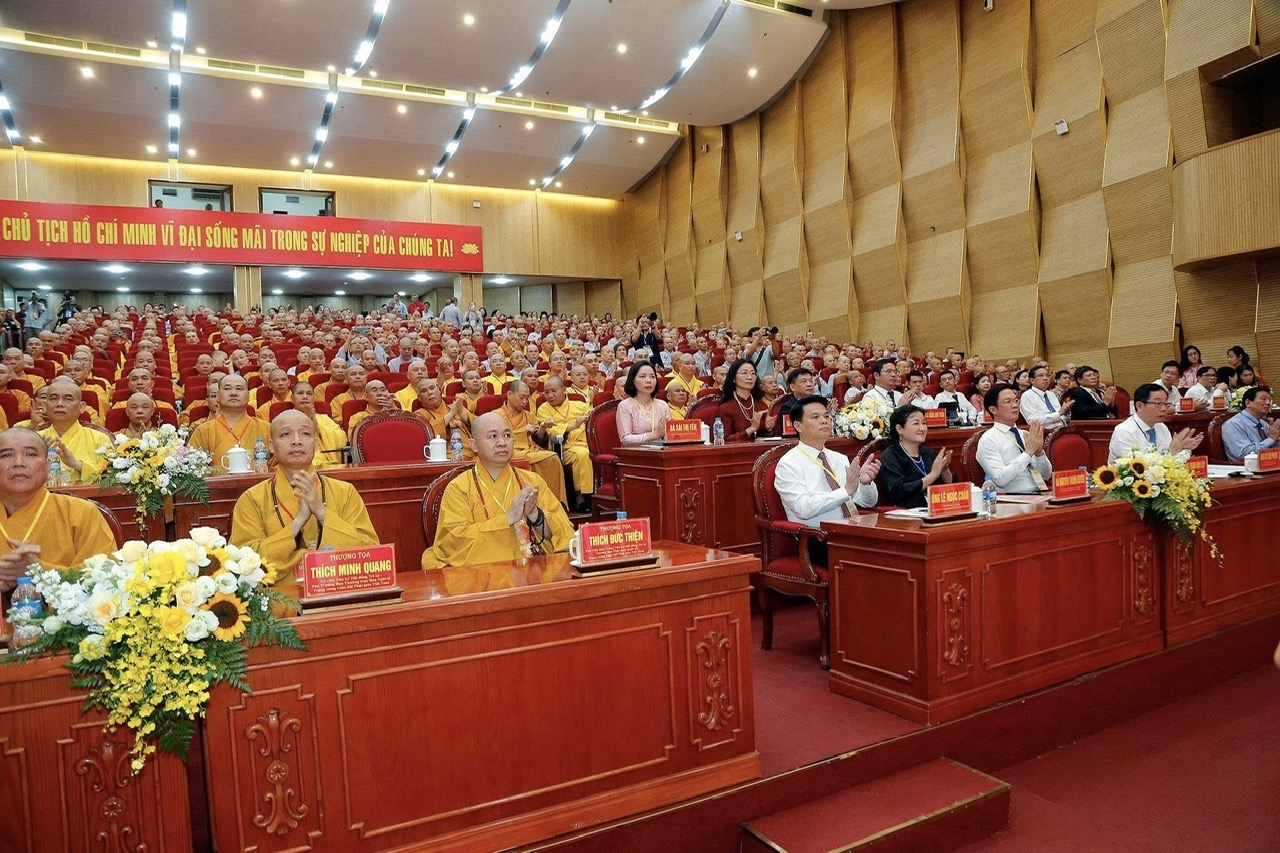 Các đại biểu tham dự Đại hội đại biểu Phật giáo thành phố Hải Phòng lần thứ nhất, nhiệm kỳ 2026-2031