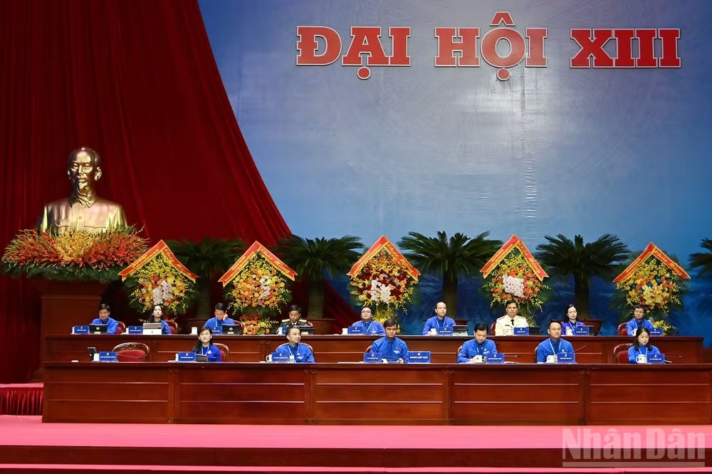 Đoàn Chủ tịch Đại hội Đoàn toàn quốc lần thứ XIII.