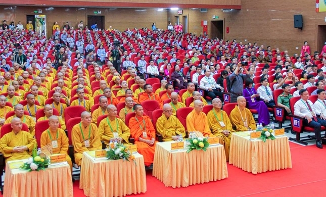 Đại biểu tham dự Đại hội đại biểu Phật giáo tỉnh Nghệ An lần thứ IV, nhiệm kỳ 2026-2031