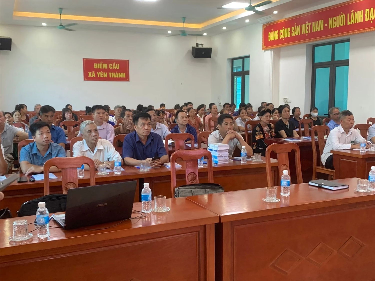 Một số hình ảnh tại Hội nghị tập huấn nâng cao kiến thức về công tác tôn giáo, phòng chống tội phạm và tệ nạn xã hội cho cán bộ, hội viên nông dân xã Yên Thành, tỉnh Lào Cai ngày 24/6/2026