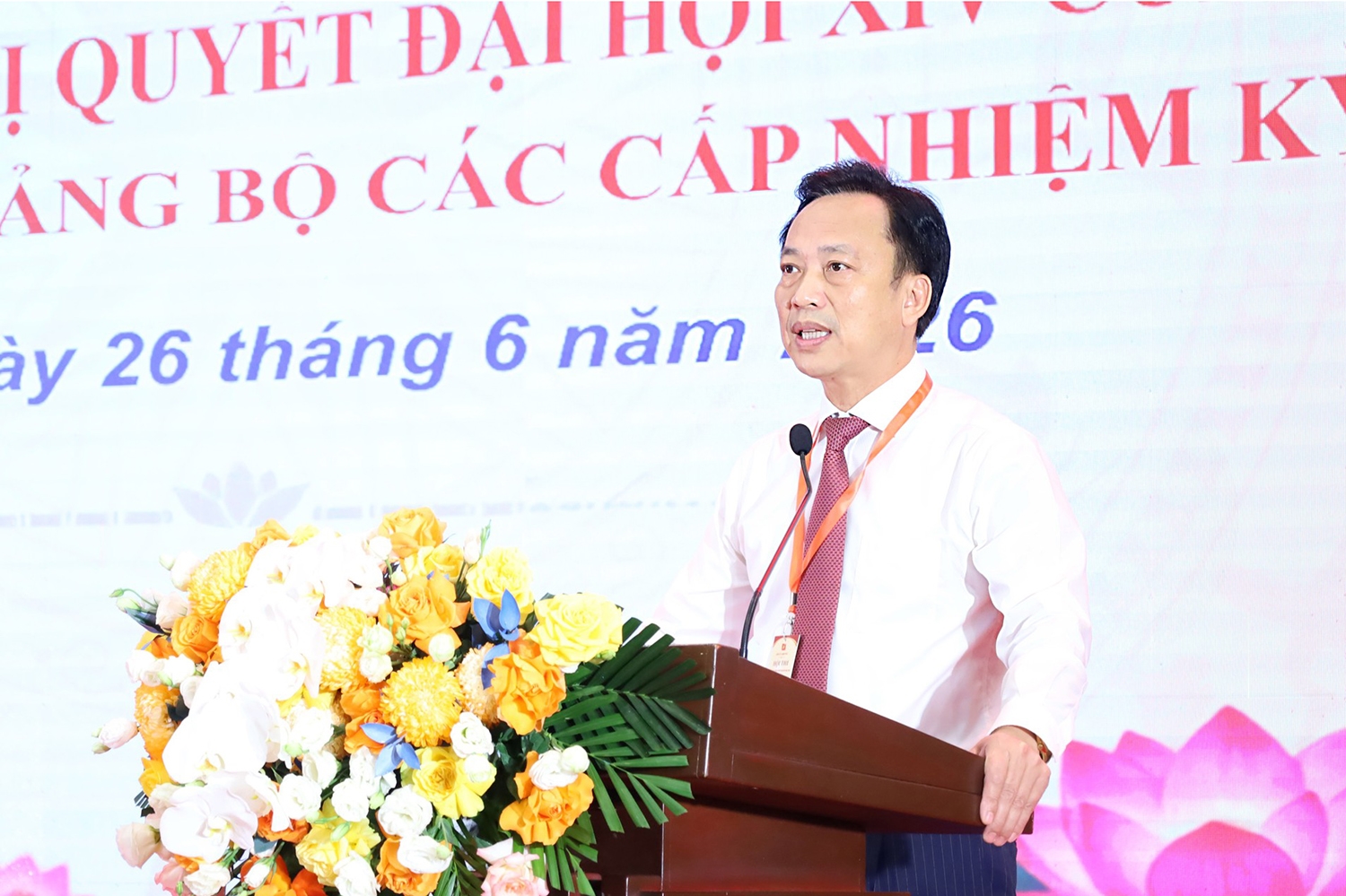 Đồng chí Lại Xuân Lâm, Phó Bí thư Đảng ủy Chính phủ phát biểu khai mạc Hội thi. Ảnh: VGP/TT