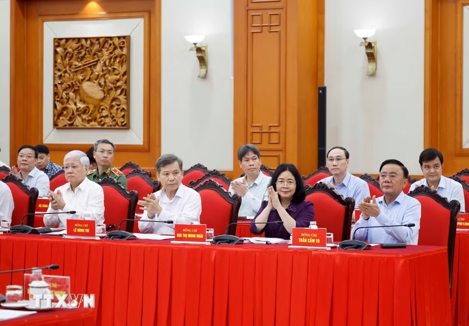 Các đại biểu tham dự phiên họp - Ảnh: TTXVN