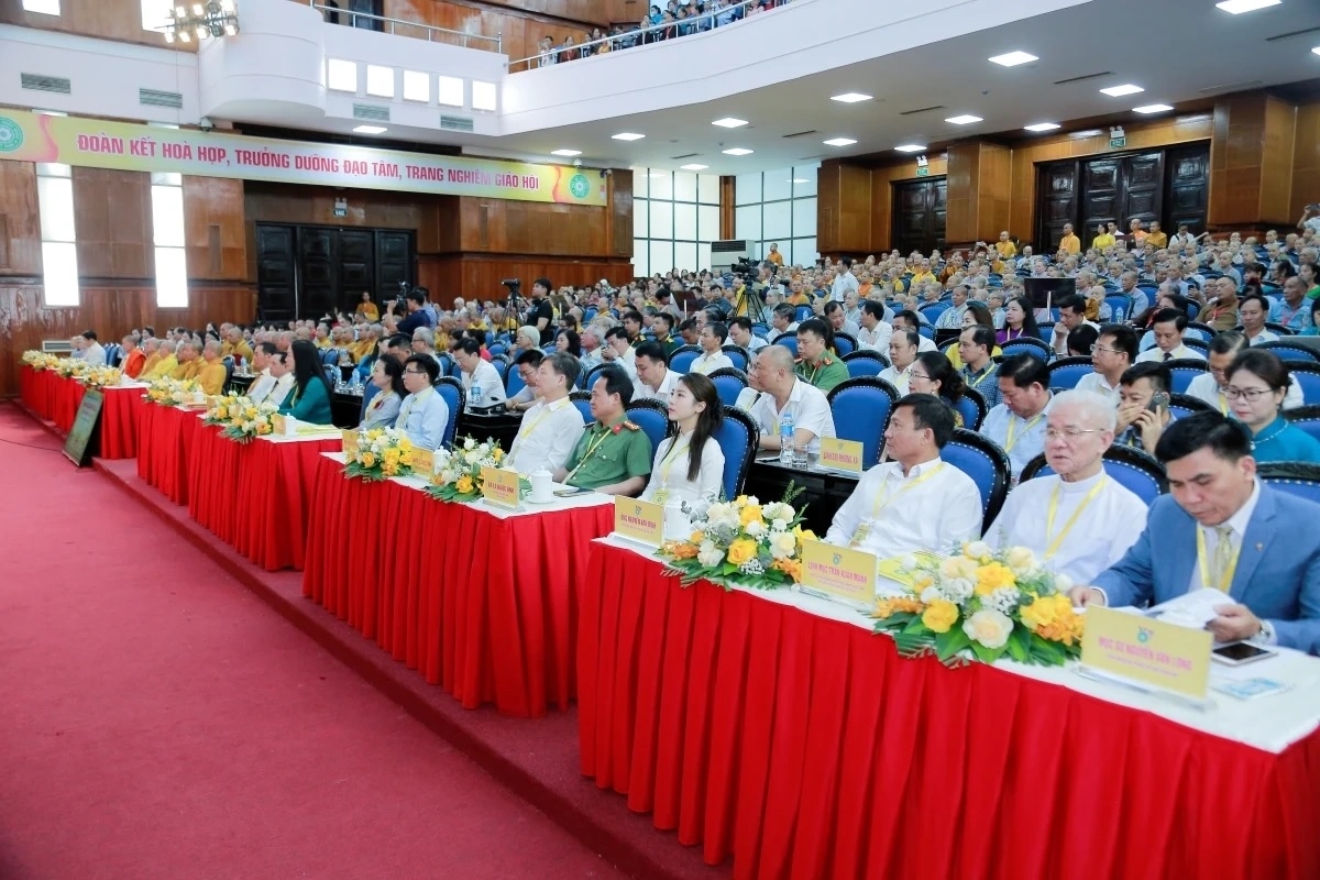 Các đại biểu tham dự Đại hội đại biểu Phật giáo tỉnh Thanh Hóa lần thứ I, nhiệm kỳ 2026-2031 