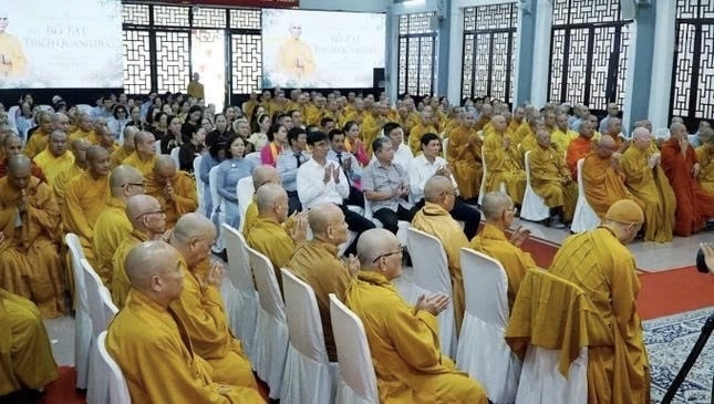 Quang cảnh buổi lễ tưởng niệm 63 năm ngày Hòa thượng Thích Quảng Đức vị pháp thiêu thân.