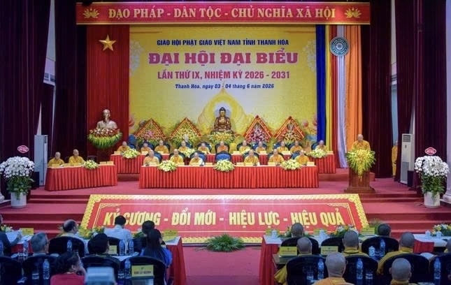 Đại hội đại biểu Phật giáo tỉnh Thanh Hóa lần thứ I, nhiệm kỳ 2026-2031 thành công tốt đẹp