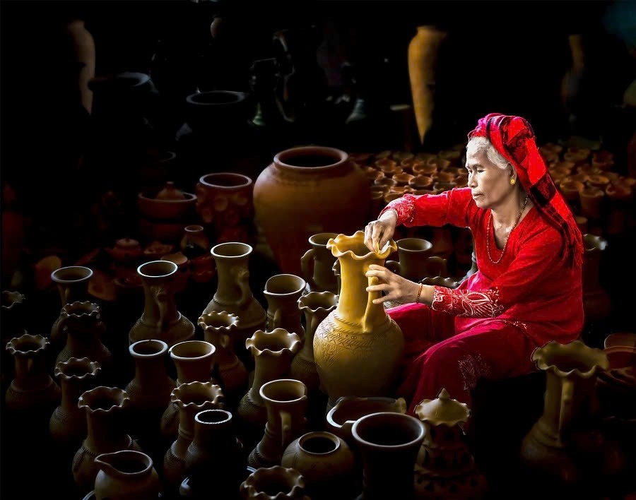 Du khách đến với Ngày hội sẽ được thăm quan những không gian trưng bày, quảng bá văn hóa truyền thống dân tộc Chăm.