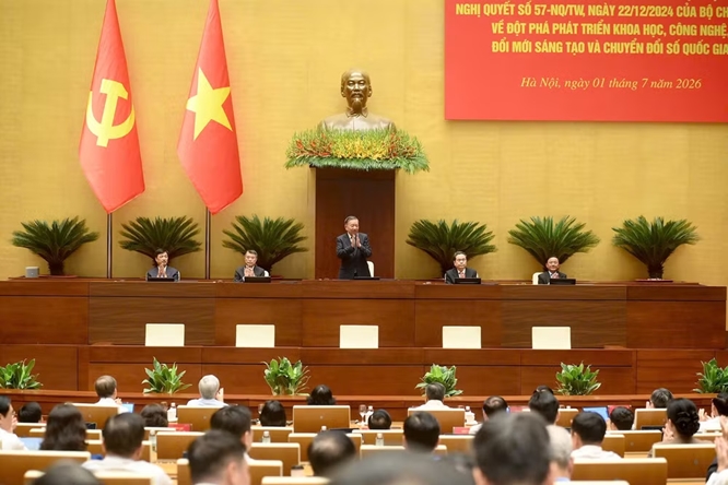 Tổng Bí thư, Chủ tịch nước Tô Lâm và các đồng chí lãnh đạo Đảng, Nhà nước chủ trì hội nghị. (Ảnh: ĐĂNG KHOA)