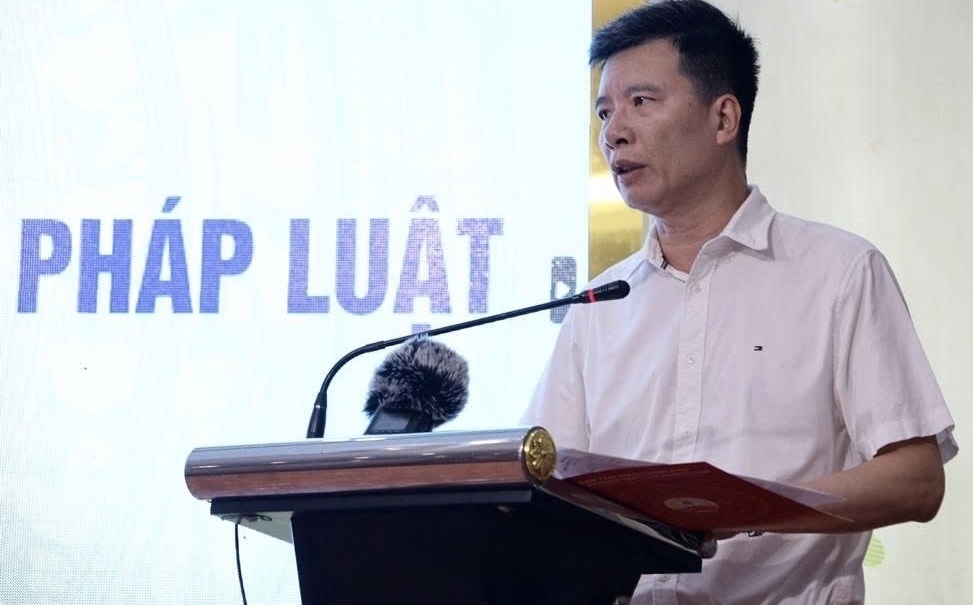 Ông Nguyễn Tiến Trọng, Phó trưởng Ban Tôn giáo Chính phủ phát biểu tại hội nghị.