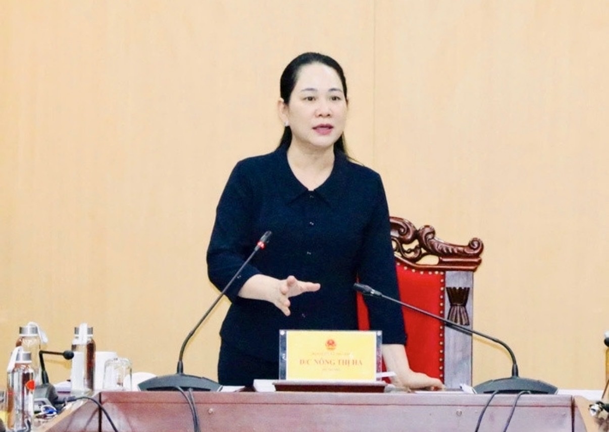 Thứ trưởng Nông Thị Hà chủ trì cuộc họp