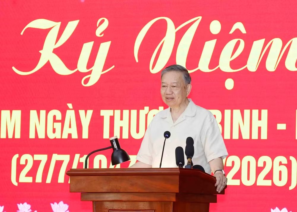 Tổng Bí thư, Chủ tịch nước Tô Lâm phát biểu. (Ảnh: Thống Nhất/TTXVN)