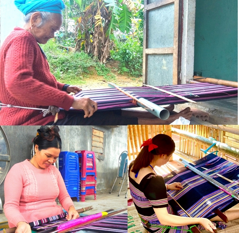 Giá trị văn hóa truyền thống nghề dệt thổ cẩm thể hiện trên từng sản phẩm gắn với trí thông minh, bàn tay khéo léo và kỹ thuật tinh sảo của người phụ nữ Hrê được lưu truyền từ lâu đời luôn được bảo tồn, phát triển