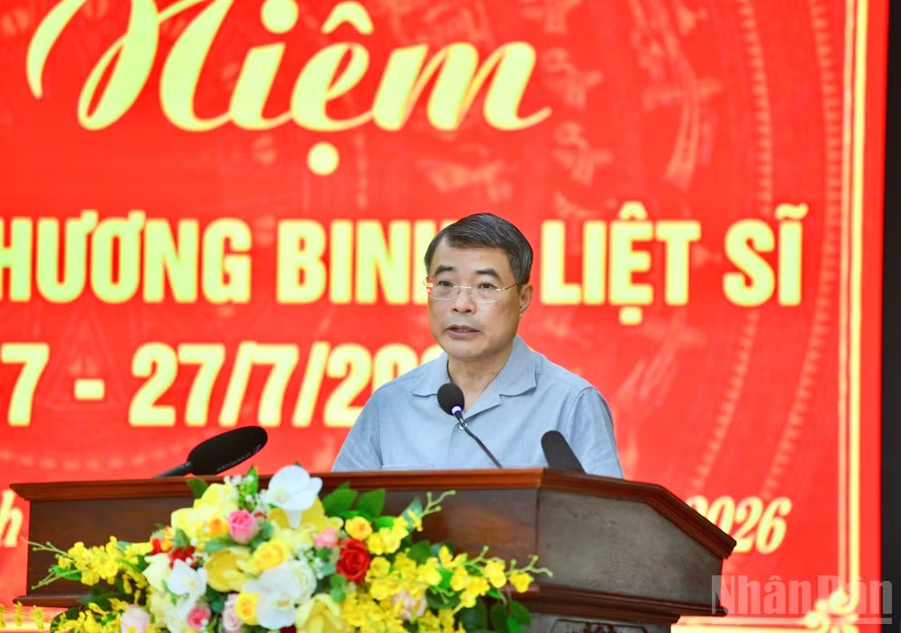 Thủ tướng Chính phủ Lê Minh Hưng phát biểu ý kiến tại buổi lễ. (Ảnh: Thanh Giang)
