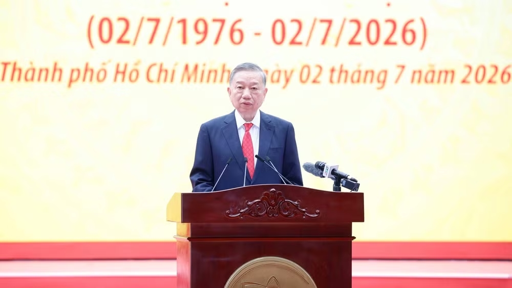 Tổng Bí thư, Chủ tịch nước Tô Lâm phát biểu. (Ảnh: Thống Nhất/TTXVN)