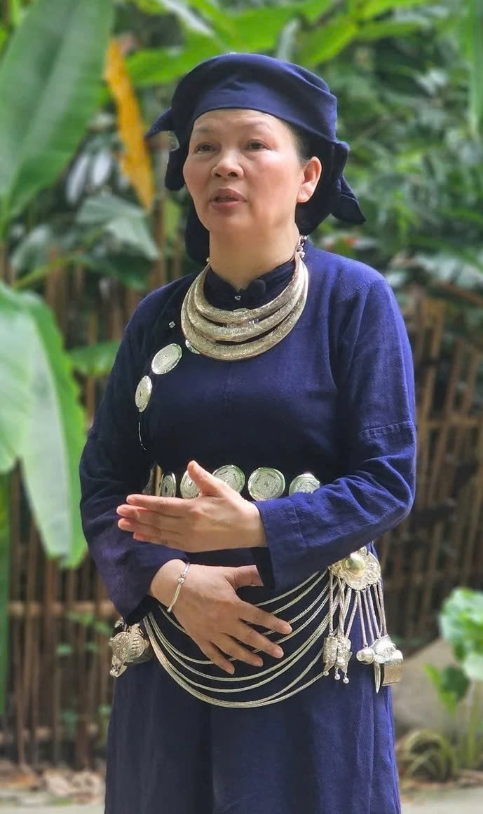 Bà Nguyễn Thị Thanh Hải - trưởng làng Thái Hải