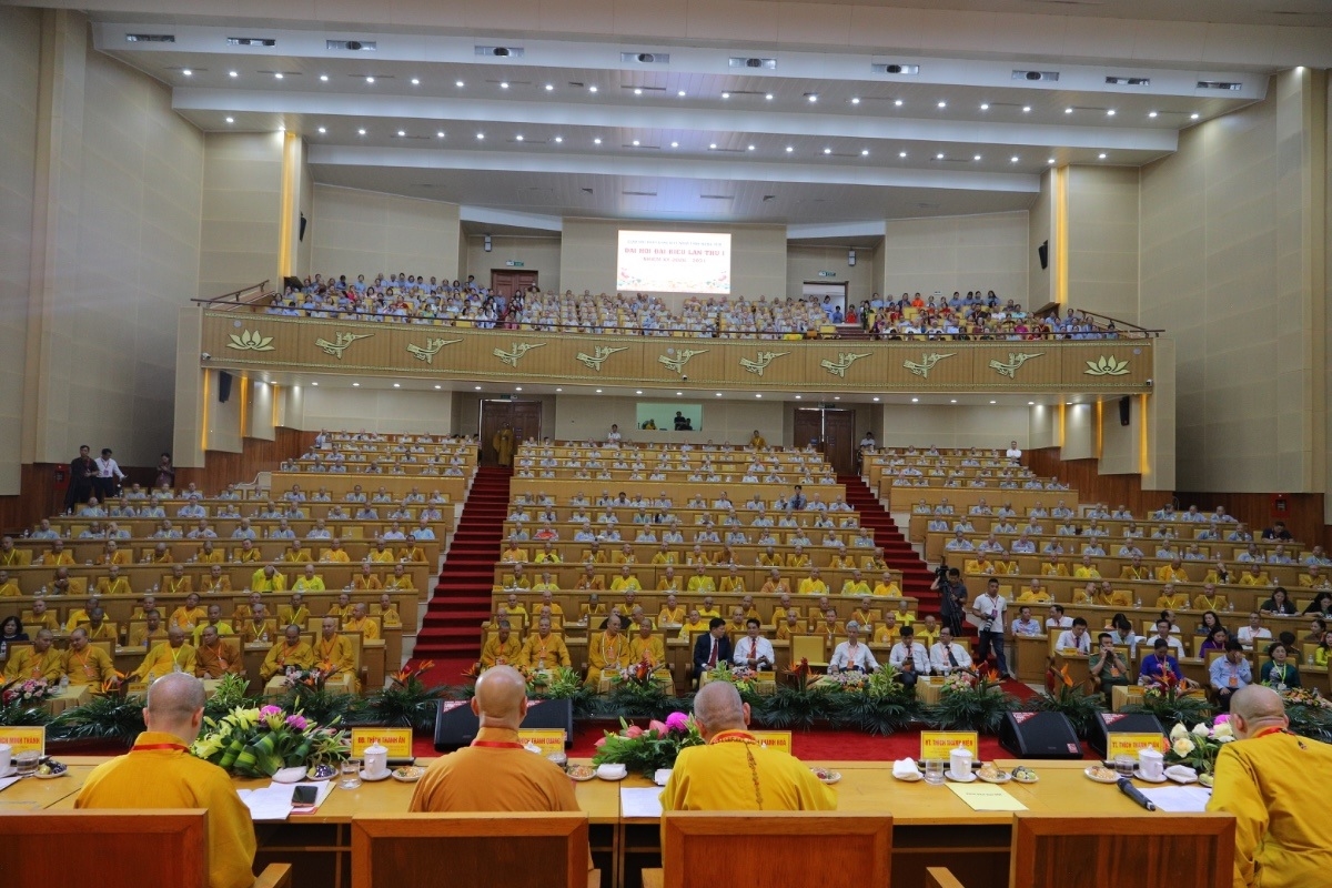 Toàn cảnh Đại hội đại biểu Phật giáo tỉnh Hưng Yên lần thứ I