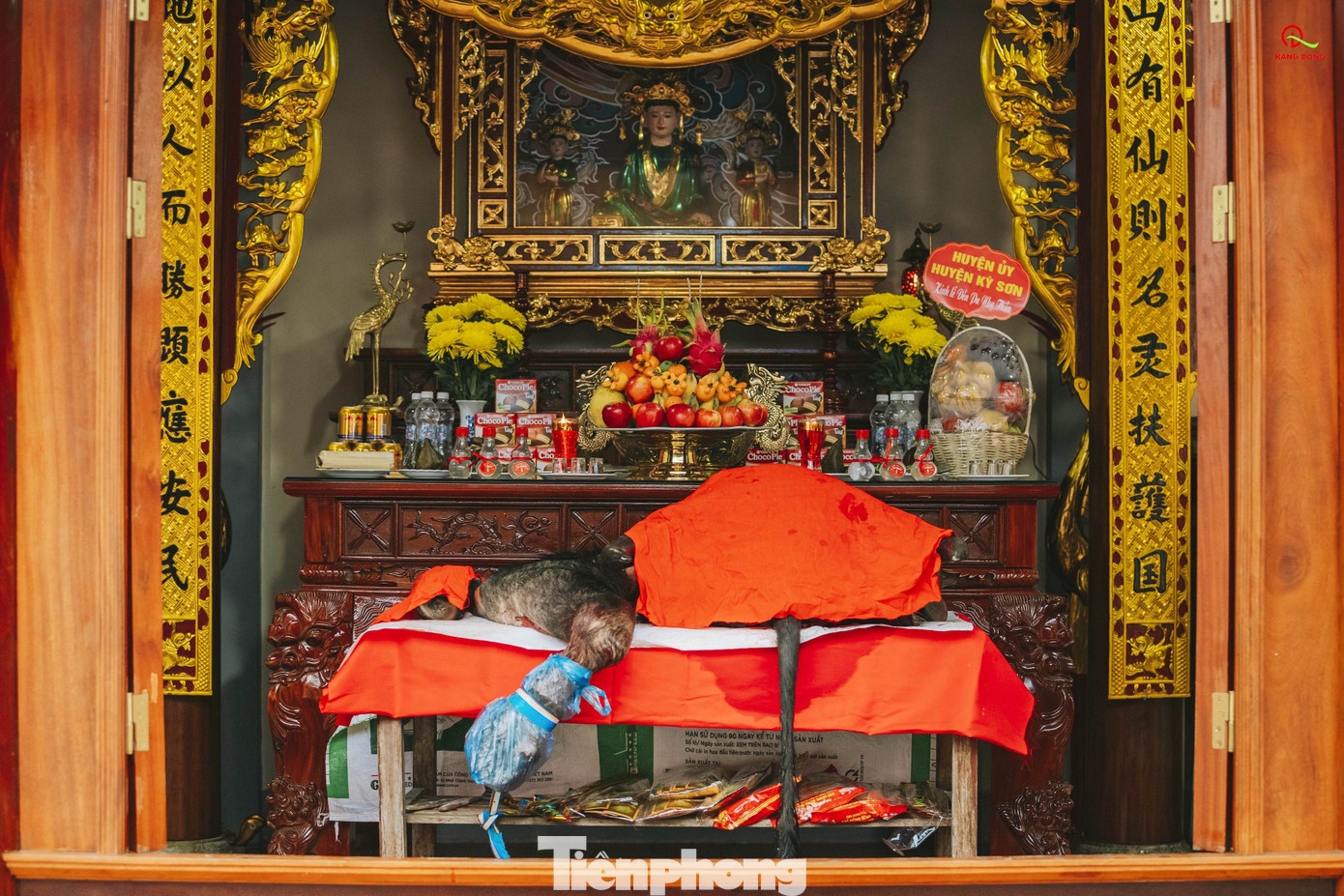 Pu Nha Thau temple is dedicated to the famous general Doan Nhu Hai and his foster mother (Photo by Rang Dong/Tien Phong)